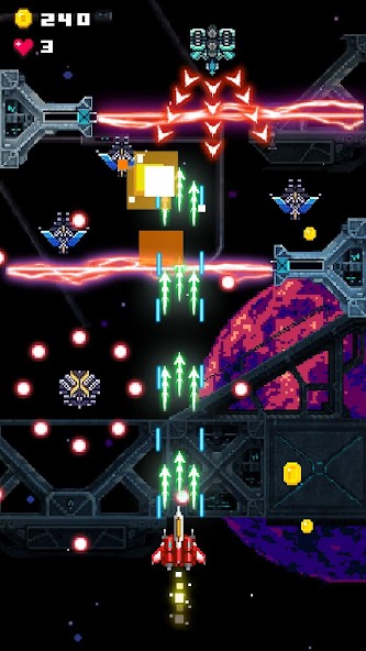 Retro Space War: Shooter Game Mod screenshot 3