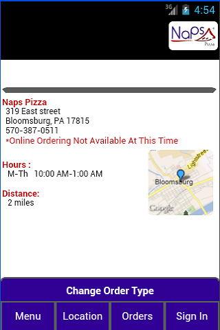 Naps Pizza screenshot 2