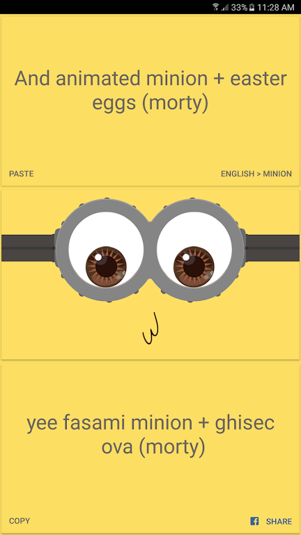 English to minion Translator screenshot 3