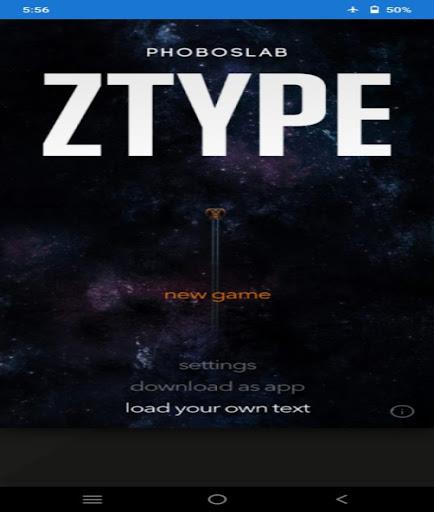 ZTypeTypingGame screenshot 1