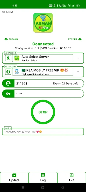 Arman 5G VPN screenshot 4