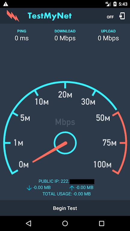 TestMyNet:Fastest Internet Speed Test–Wifi,4G & 3G screenshot 1