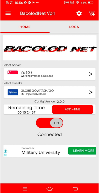 BacolodNet Vpn screenshot 1