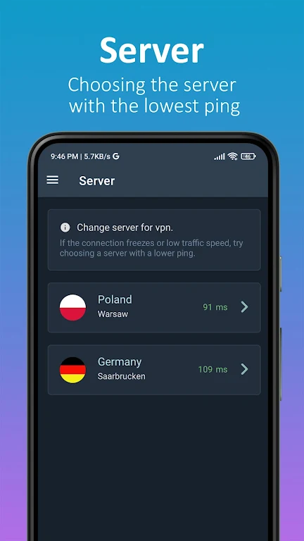 Nomad VPN TV screenshot 1