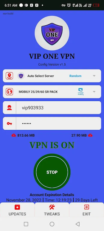 Vip One VPN screenshot 1