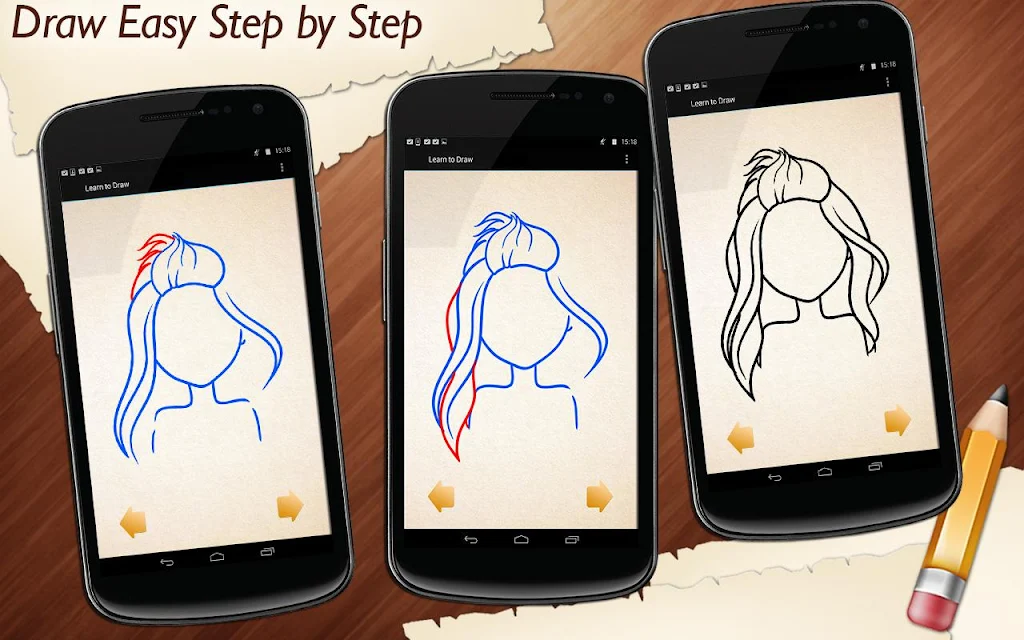 How To Draw Hairstyles screenshot 2