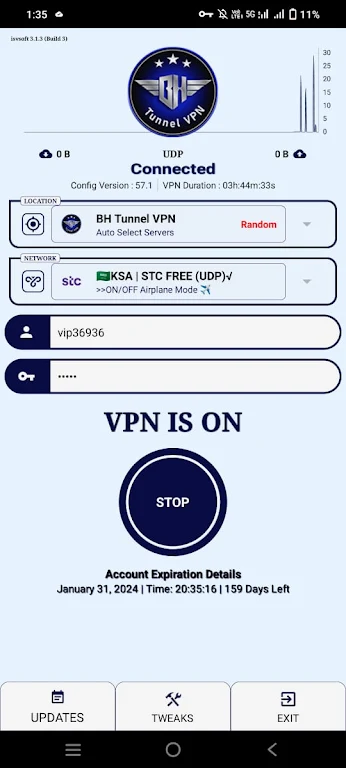 BH Tunnel VPN screenshot 1