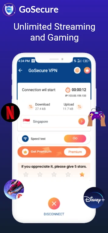 GoSecure - Super Fast Safe Vpn screenshot 3