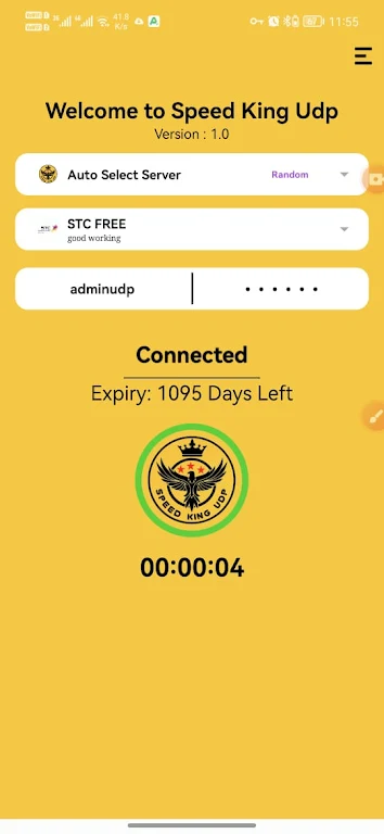 Speed King Udp - Fast Safe VPN screenshot 1