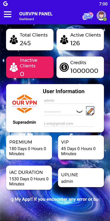 OURVPN PANEL screenshot 3