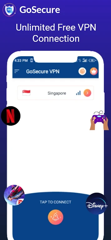 GoSecure - Super Fast Safe Vpn screenshot 1