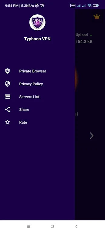 Typhoon VPN Super Fast VPN screenshot 4