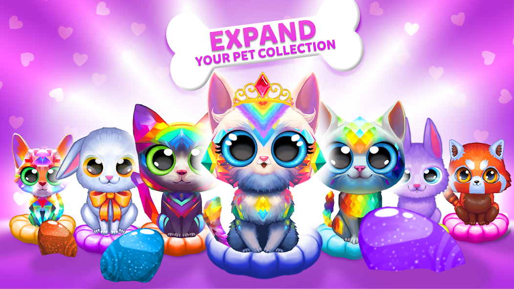 Merge Cute Animals: Pets Games Mod screenshot 4