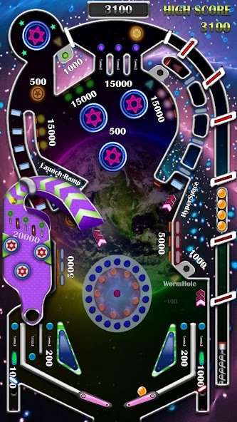 Pinball Flipper Classic Space Mod screenshot 2