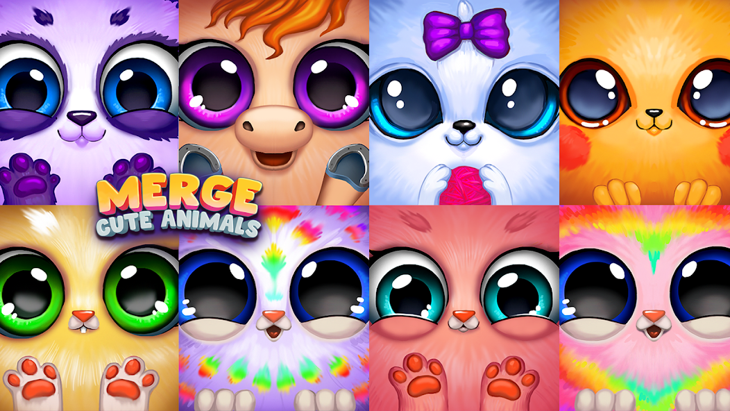 Merge Cute Animals: Pets Games Mod screenshot 1