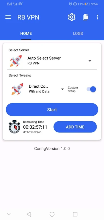 RB VPN screenshot 1