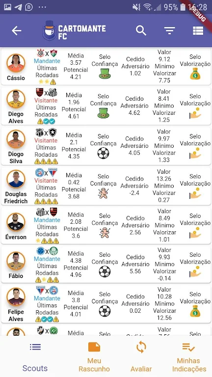 Cartomante FC Dicas e Parciais screenshot 3