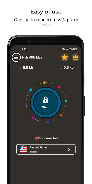 Hub VPN Max - Secure VPN Proxy screenshot 1