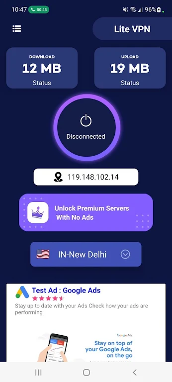 Lite Vpn fast and secure VPN screenshot 2