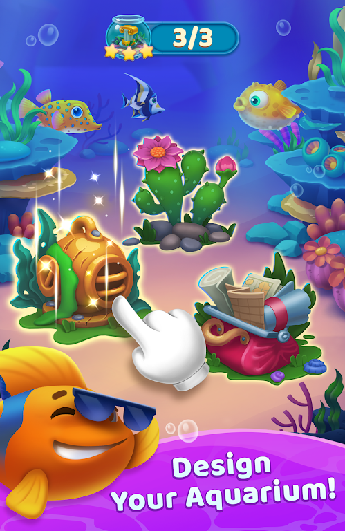 Tiny fish solitaire - Klondike screenshot 2