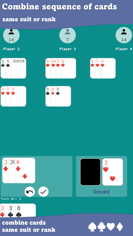 Remi 51 Card Game screenshot 2