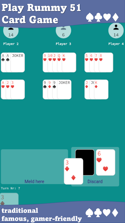 Remi 51 Card Game screenshot 3