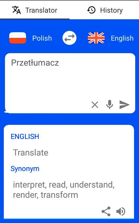 Polish - English Translator ( screenshot 2