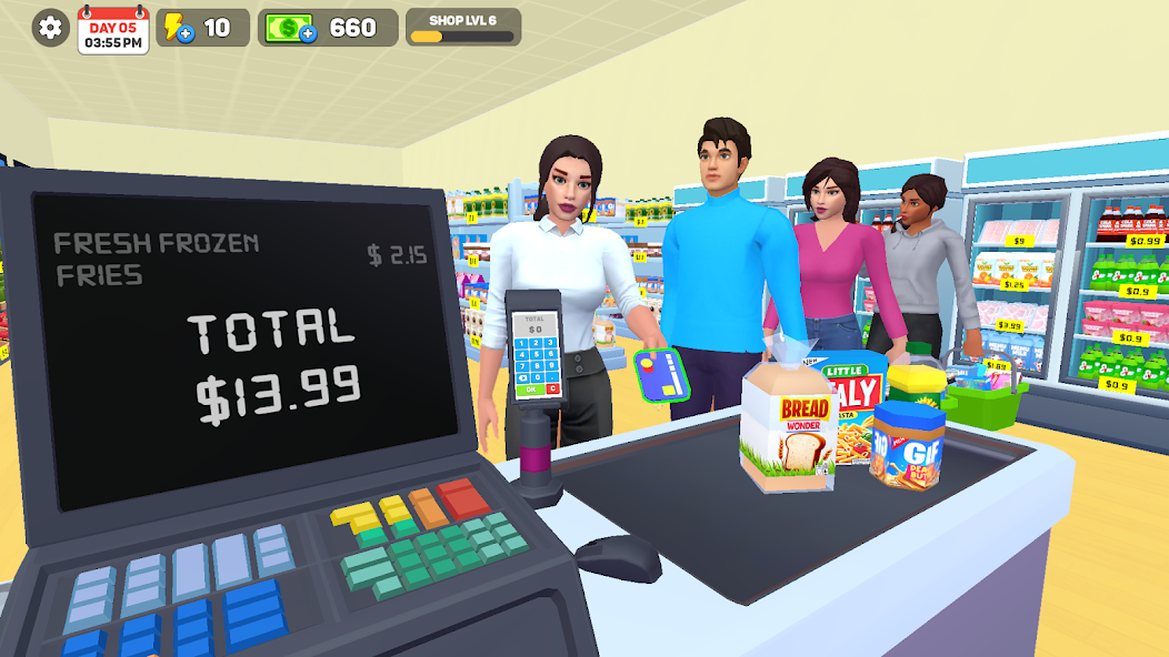 Supermarket Store 3D Simulator Mod screenshot 1