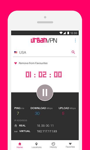 Urban Free VPN Proxy Unblocker - Best Android VPN screenshot 1