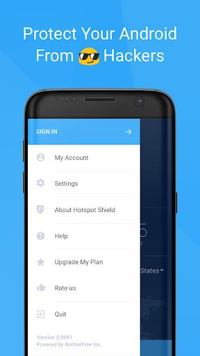 Free VPN -Hotspot Shield Basic screenshot 1