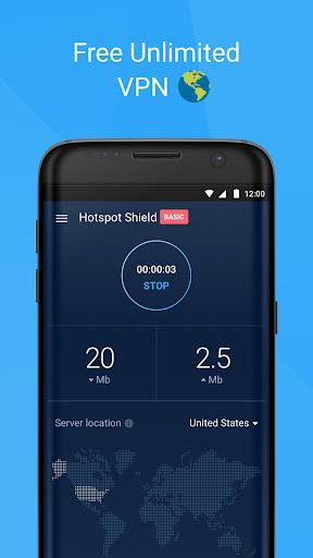 Free VPN -Hotspot Shield Basic screenshot 3