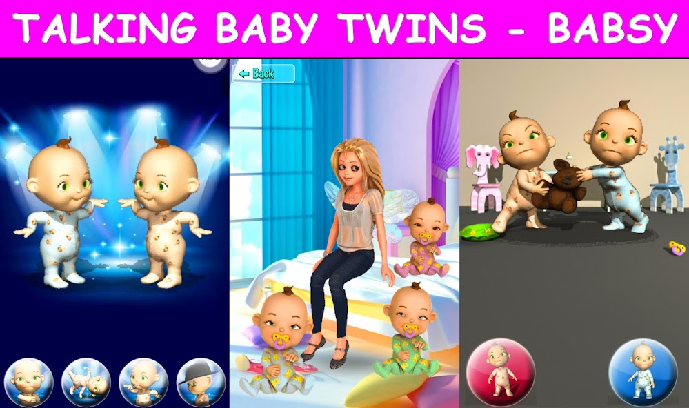 Talking Baby Twins - Babsy Mod screenshot 1