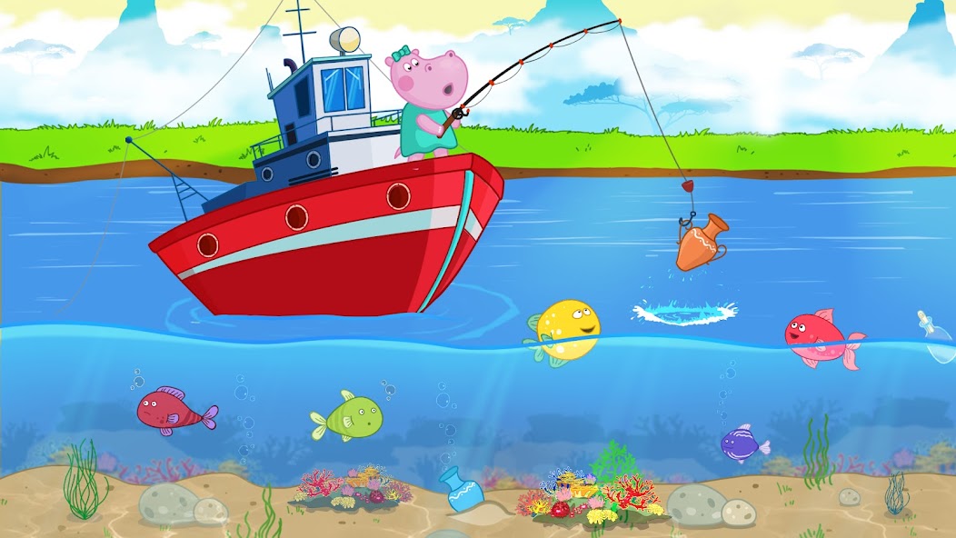 Fishing Hippo: Catch fish Mod screenshot 4