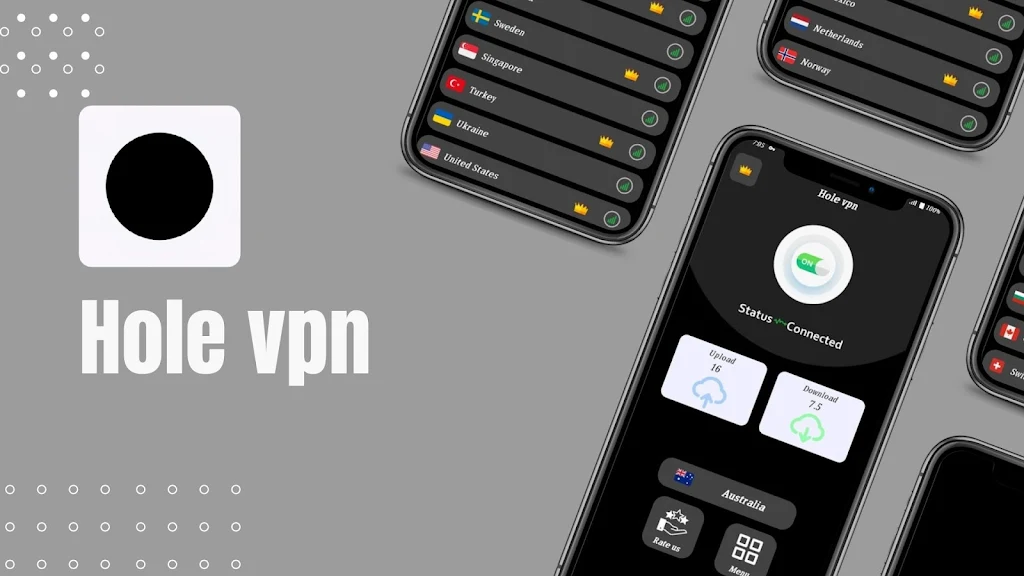 Hole VPN : Secure Proxy screenshot 1