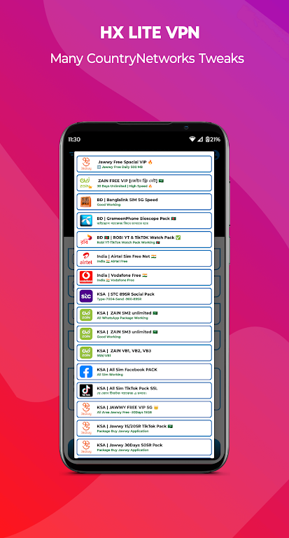 HX LITE VPN screenshot 4