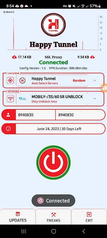 HAPPY TUNNEL VPN screenshot 2