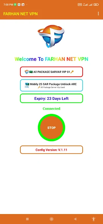 FARHAN NET VPN screenshot 2