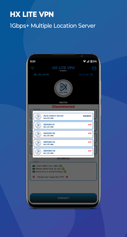 HX LITE VPN screenshot 3