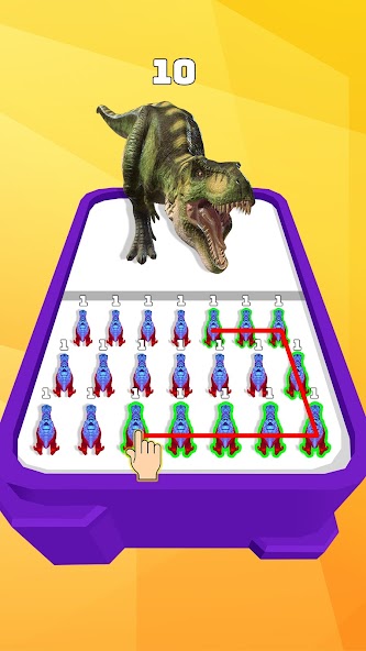 Merge Dinosaurs Battle Fight Mod screenshot 2