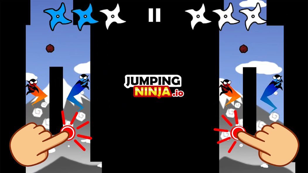 Jumping Ninja Party 2 Player Mod screenshot 1