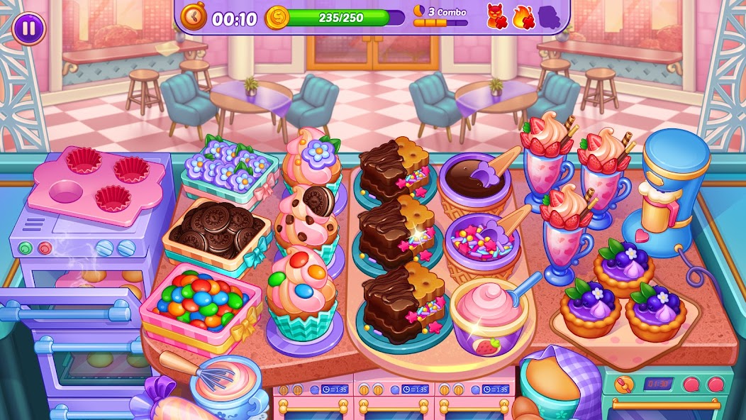 Cooking Crush - Cooking Game Mod screenshot 3