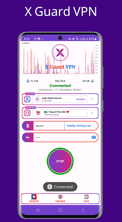 X Guard VPN screenshot 1