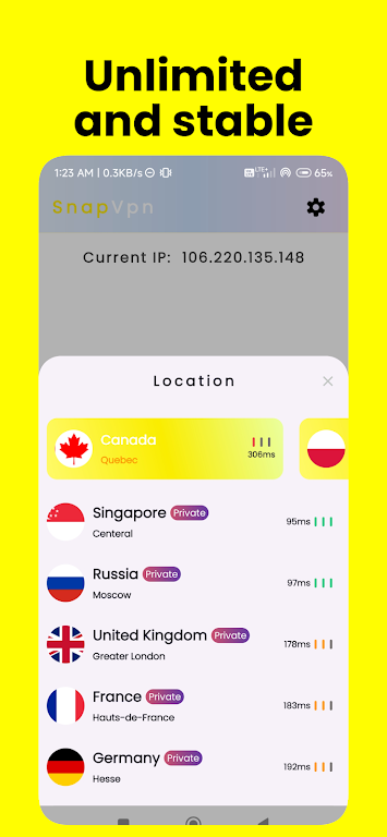Snap VPN: Secure VPN Quick VPN screenshot 2