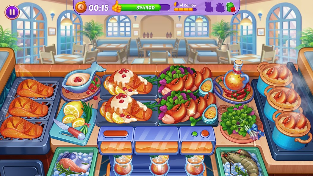 Cooking Crush - Cooking Game Mod screenshot 2