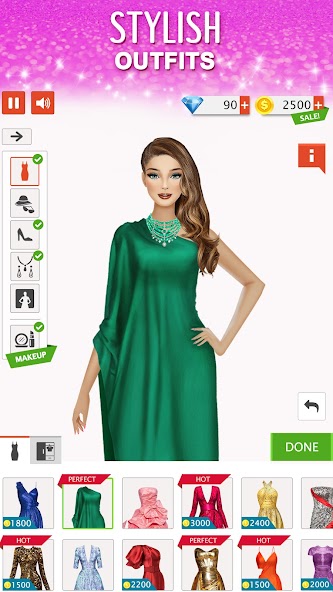 Fashion Stylist: Dress Up Game Mod screenshot 2