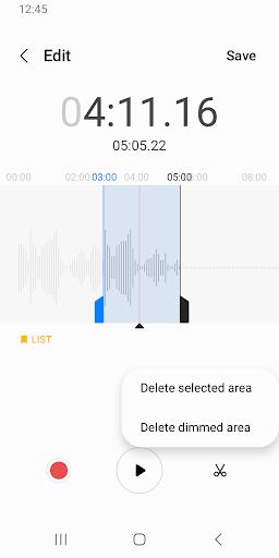 Samsung Voice Recorder screenshot 2