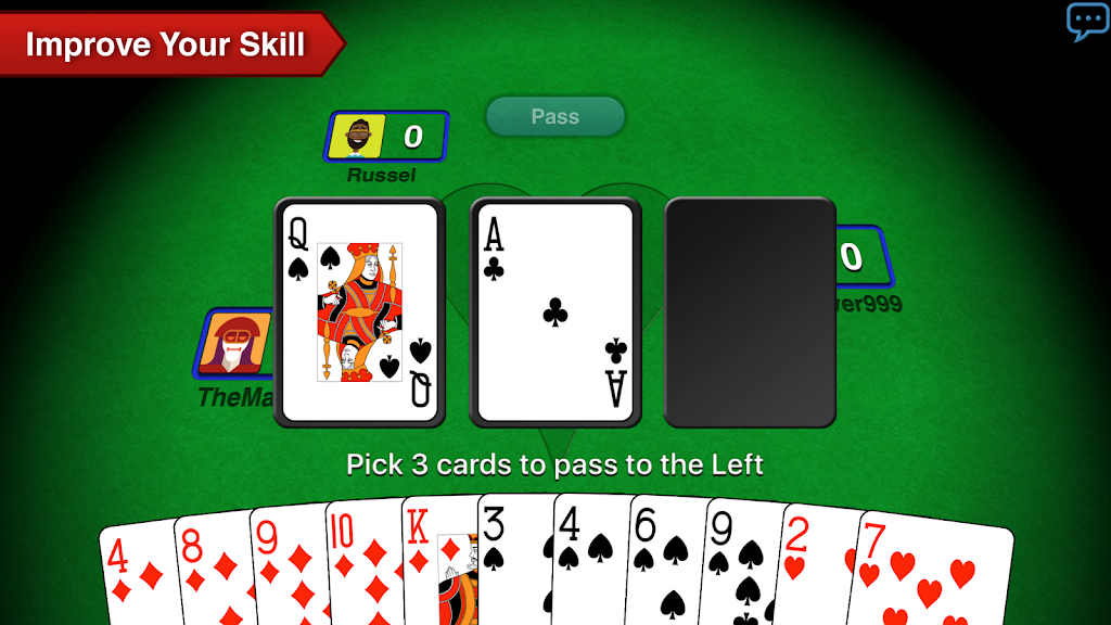 Hearts + Classic Card Game screenshot 3