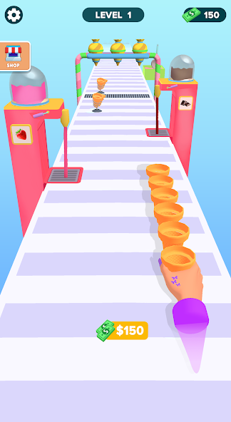 Ice Cream Stack Runner Games Mod screenshot 2