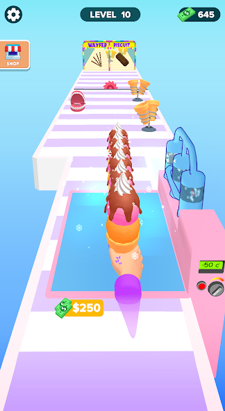 Ice Cream Stack Runner Games Mod screenshot 4