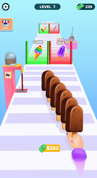 Ice Cream Stack Runner Games Mod screenshot 1